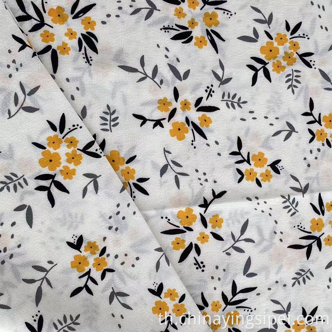 ISP Textile Flower Print 4 Way ยืด 97% โพลีเอสเตอร์ 3% ผ้าอีลาสเทนพิมพ์ผ้าผ้าสำหรับชุดผู้หญิง